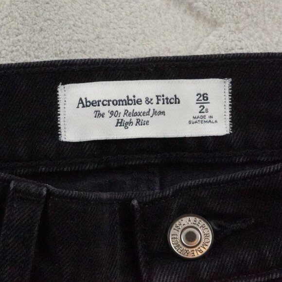 Abercrombie & Fitch Black High Rise Women Jeans - Picture 3 of 10